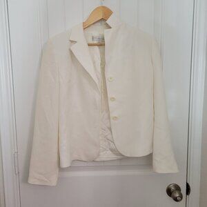 White Blazer Petite Sophisticate SZ 8